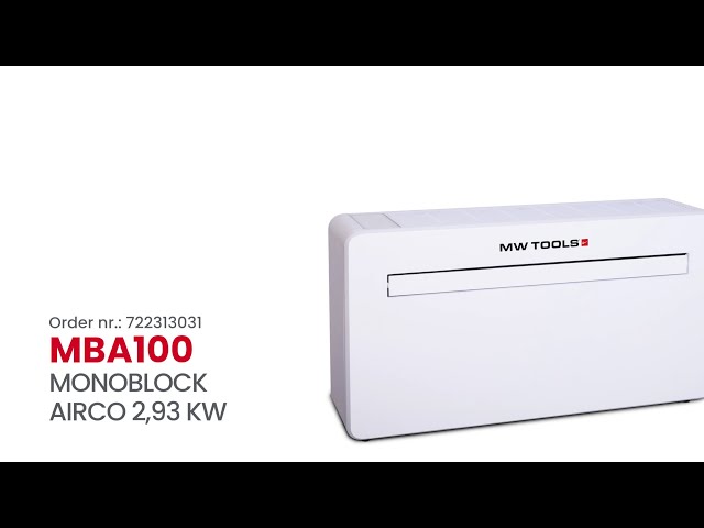 Metal Works 722313031 MBA100 Klimatyzator monoblokowy typu combi, ciepło/zimno, 2,93 kW, 10000 BTU, klasa energetyczna A/A+