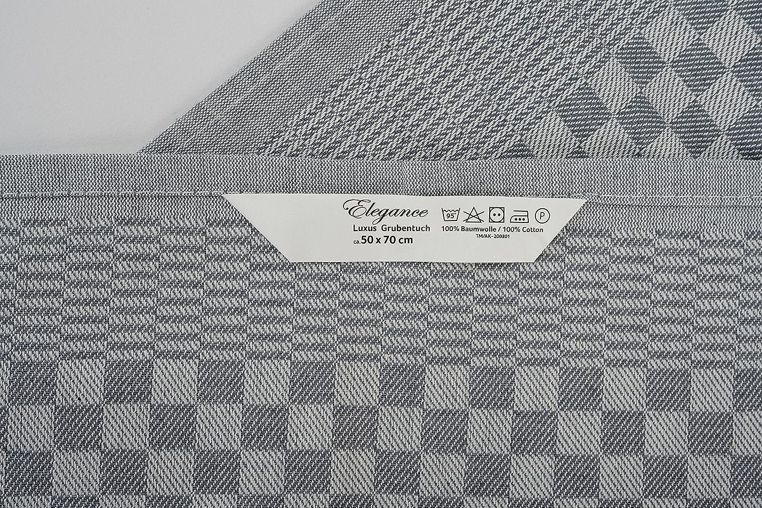 Zestri Geschirrtuch Zwirn 10er Set Grubentücher 50x70 cm Geschirrtücher Grubenhandtuch, (50-tlg., 10 Stück), Geschirrhandtücher Modernes Karo Design saugstark