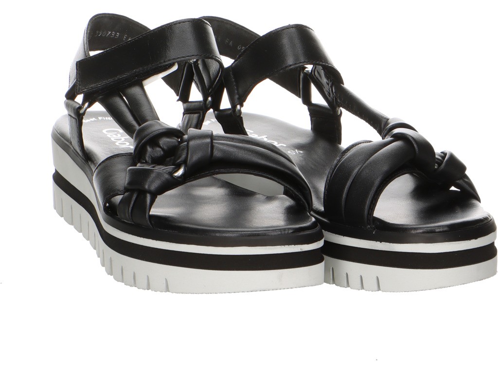 GABOR Plateau Sandalen schwarz