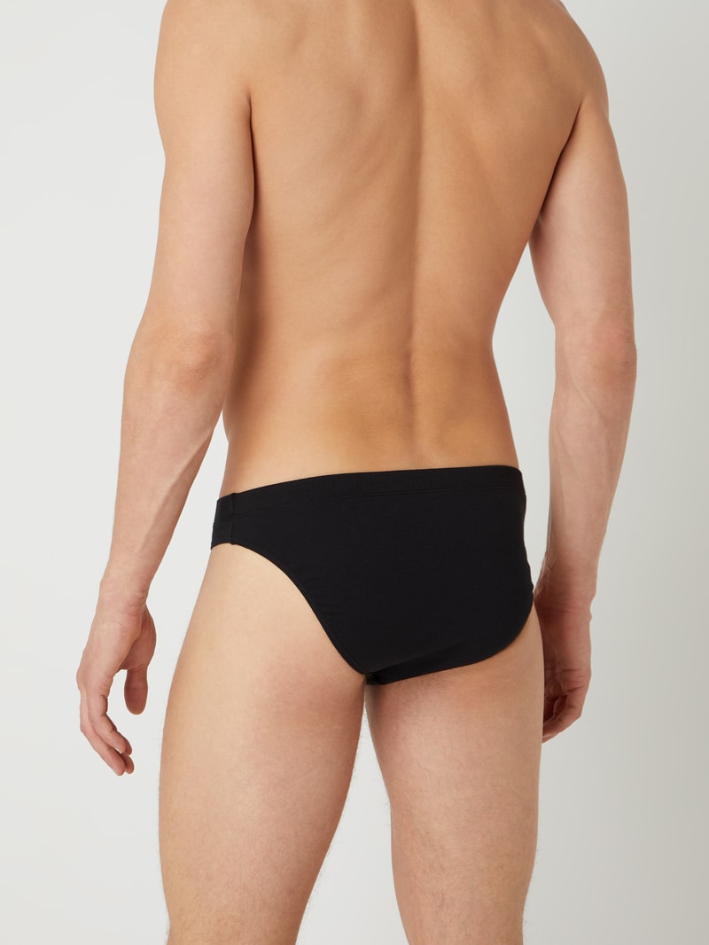 Slip mit Stretch-Anteil Modell im 2er-Pack 'Advantage' in schwarz
