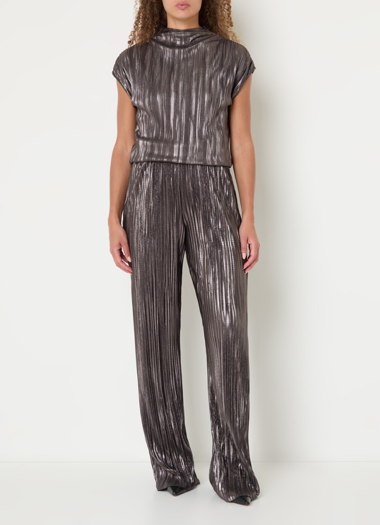 Expresso top with stand-up collar and glossy finish