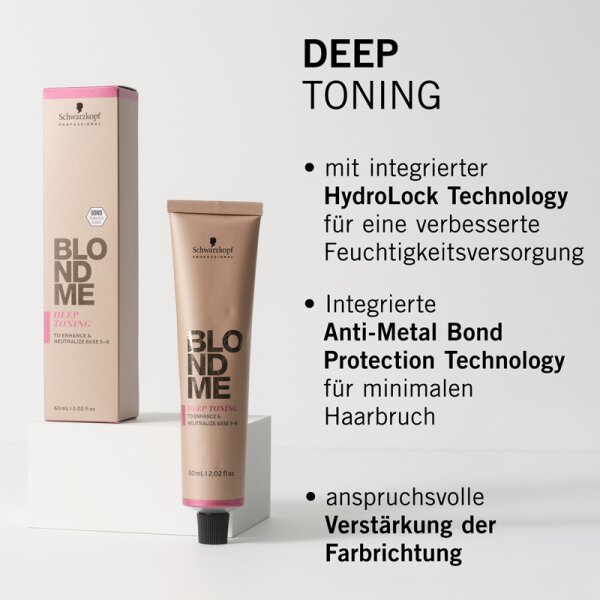Schwarzkopf Professional BlondMe Blonde Deep Toning Blondierung