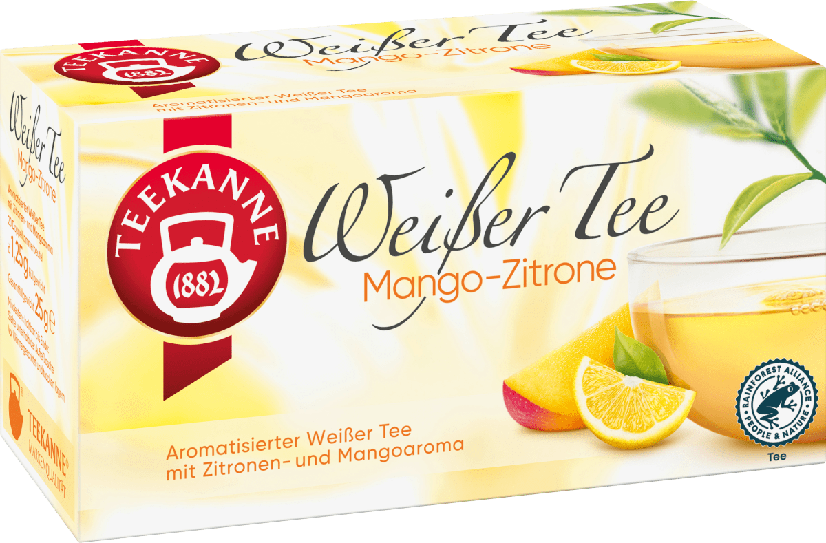 Weißer Tee Mango, Zitrone (20 Beutel), 25 g