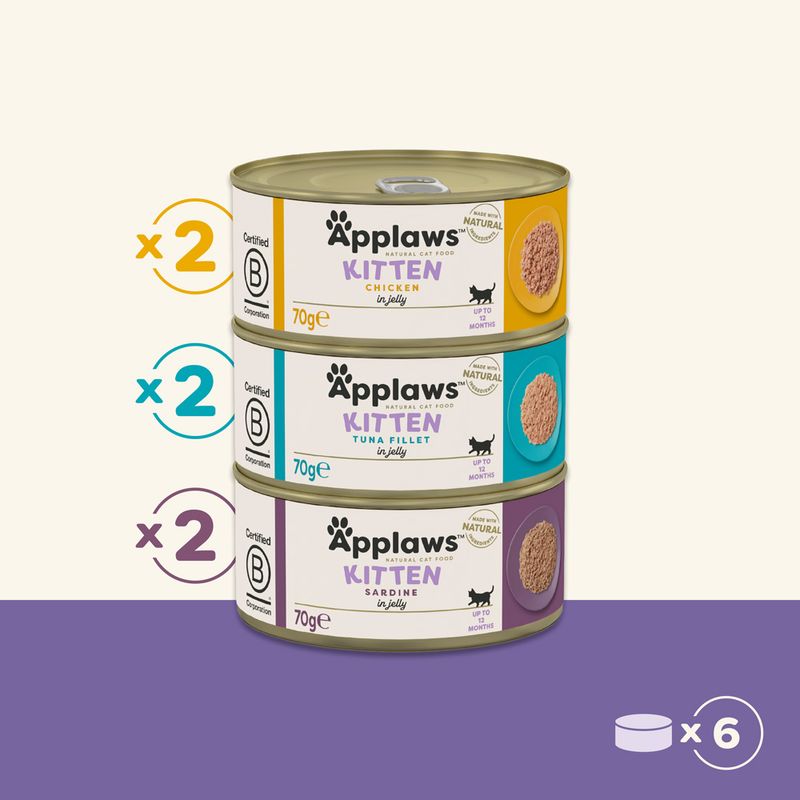 Probierpaket Applaws Kitten Dose 6 x 70 g zu TOP-Preisen | bitiba