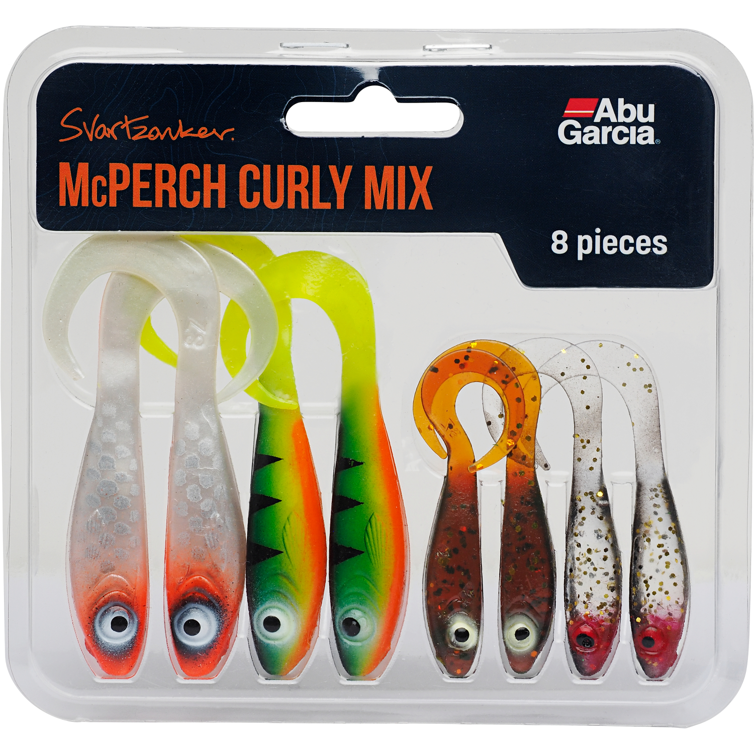 Abu Garcia Gummiköder Svartzonker McPerch Curly Mix