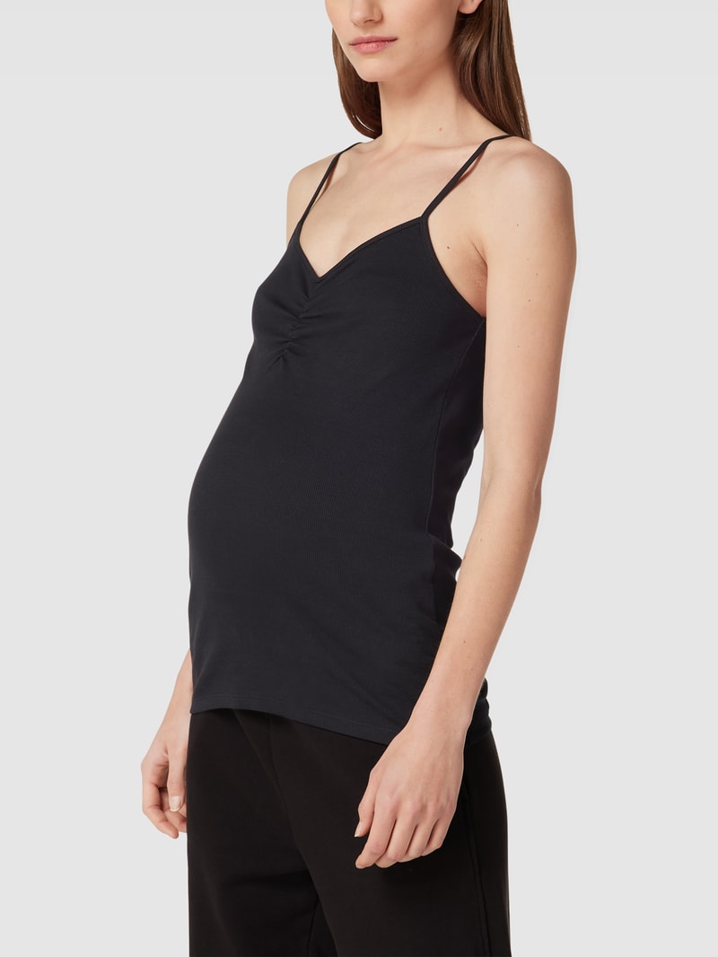 Umstands-Top mit Raffungen Modell 'EMILY' in schwarz
