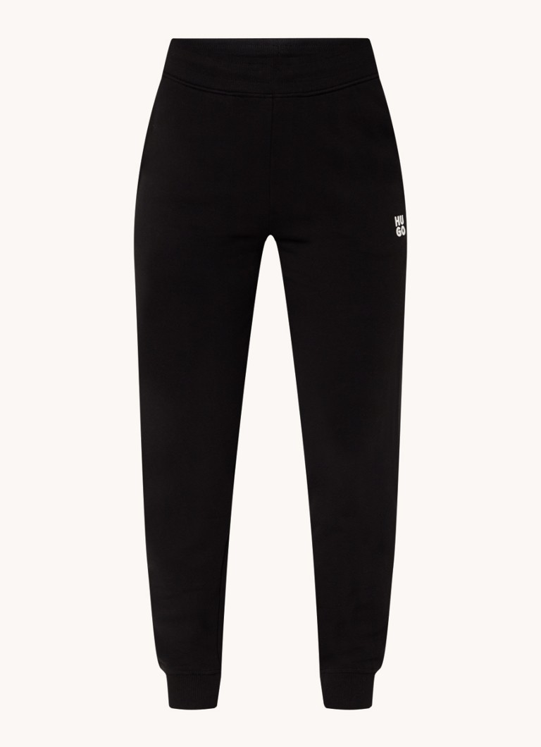 HUGO BOSS Nelfinia high waist tapered fit sweatpants with logo embroidery