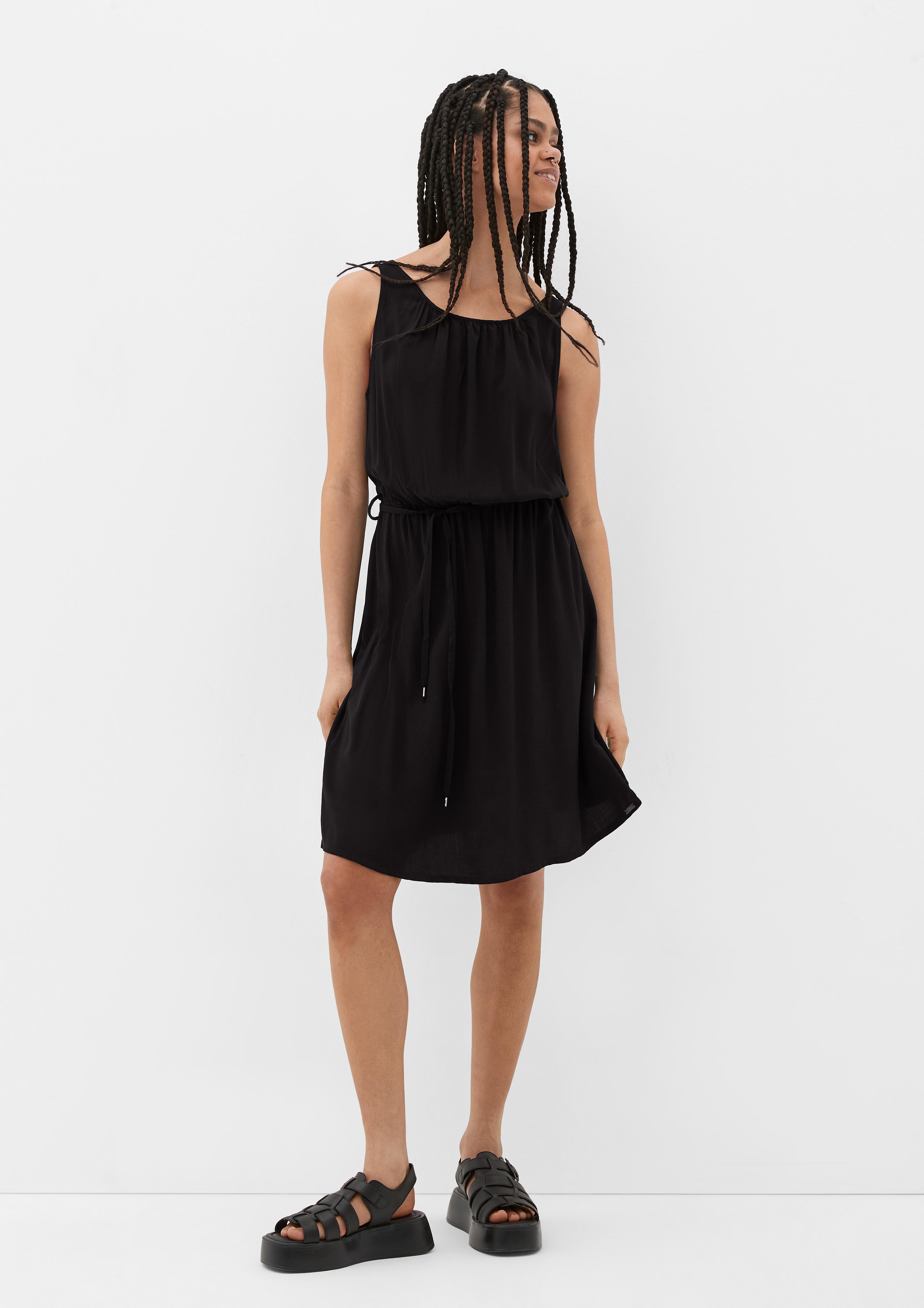 Viskosekleid mit Raffung  2132725-9999