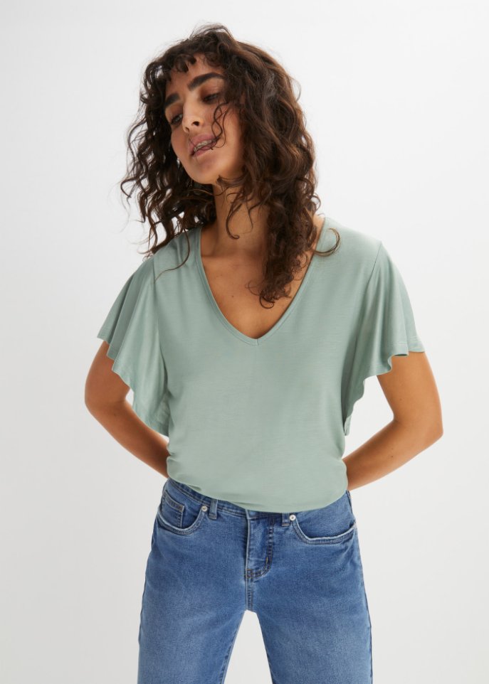 Shirt mit Volantärmel