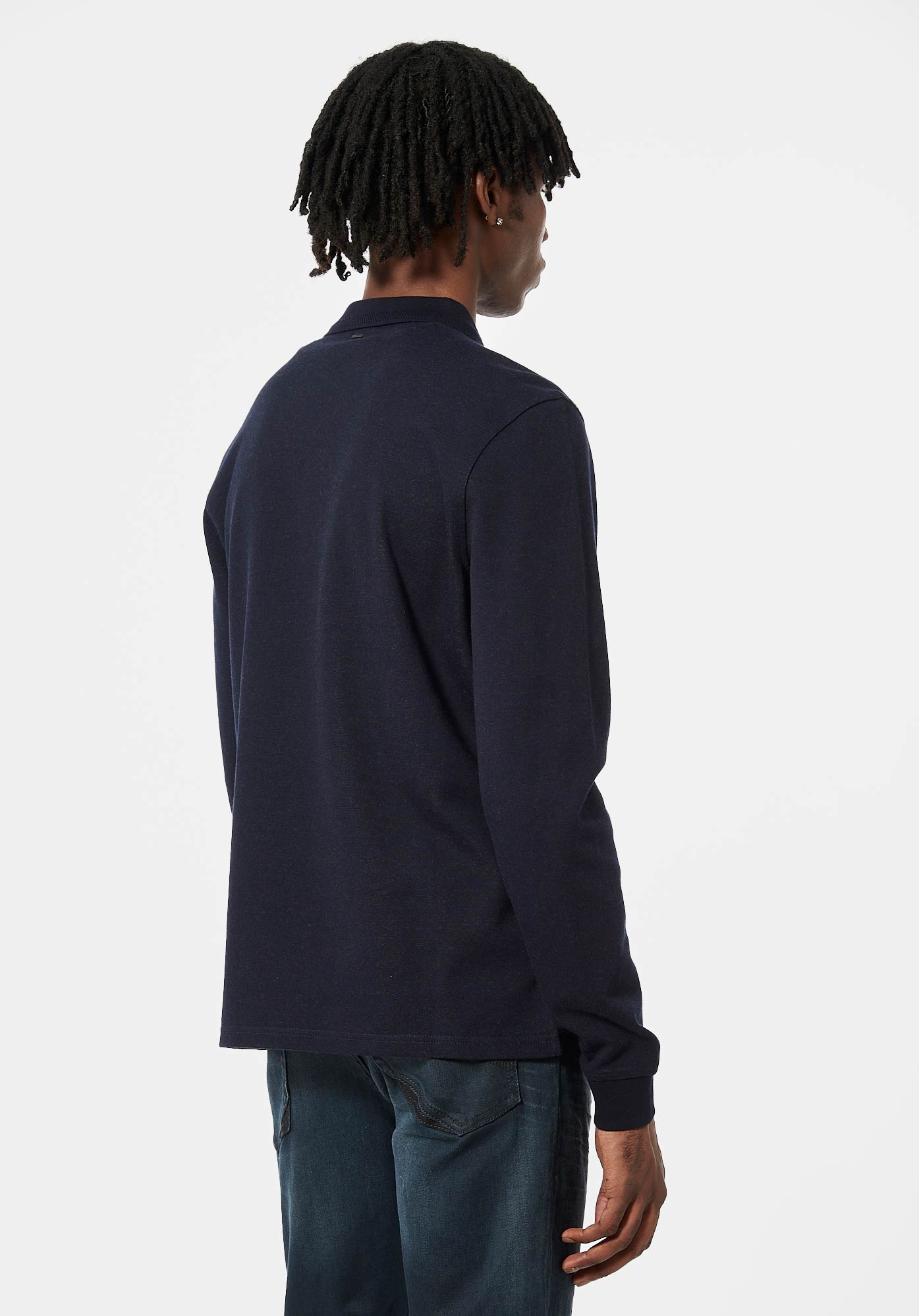 BAKAR  Polo bleu Homme