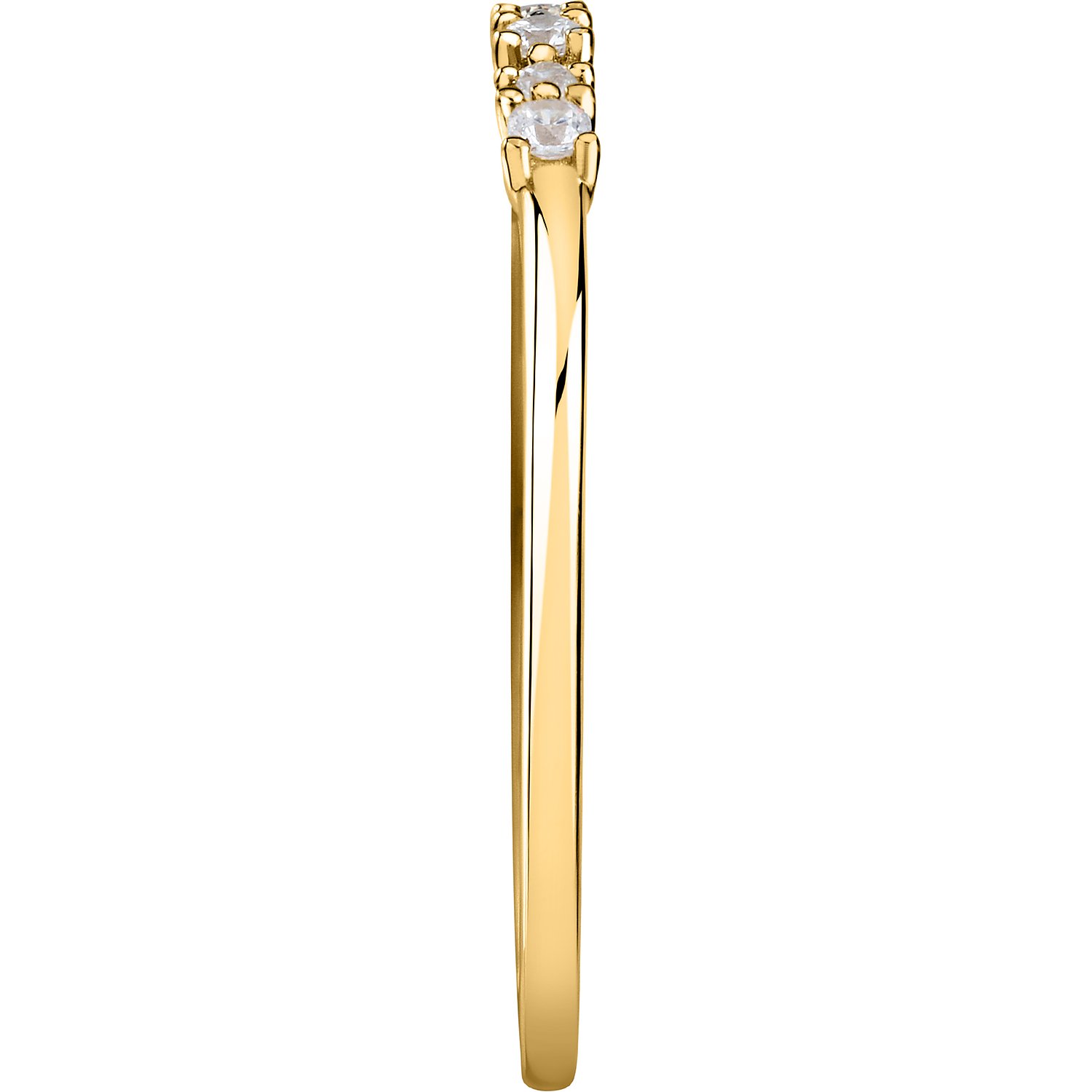 Live-Diamanten-Gelbgoldringe