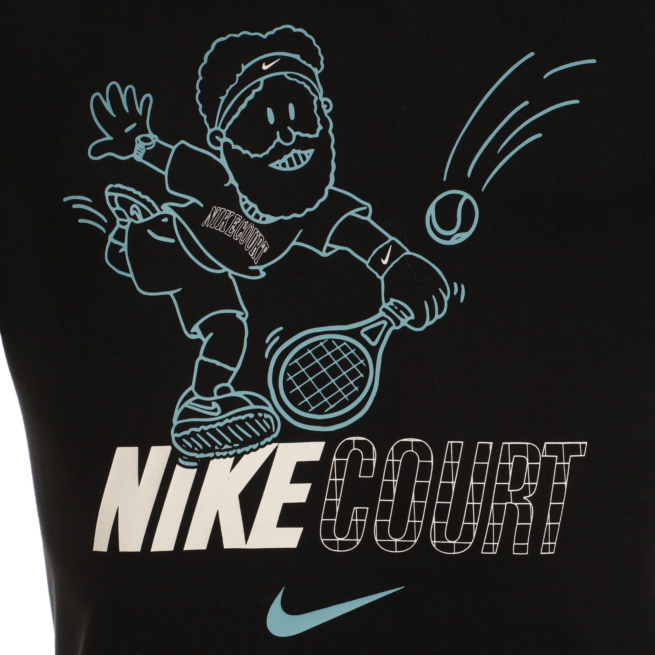 Court Dri-Fit T-Shirt Herren - Schwarz, Mehrfarbig