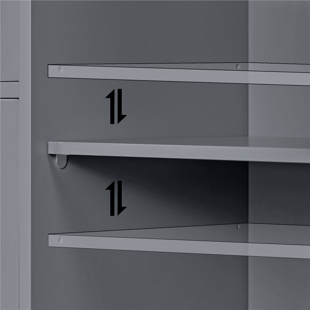 Yaheetech Badkommode Badezimmerschrank, aus Holz, mit 3 Schubladen