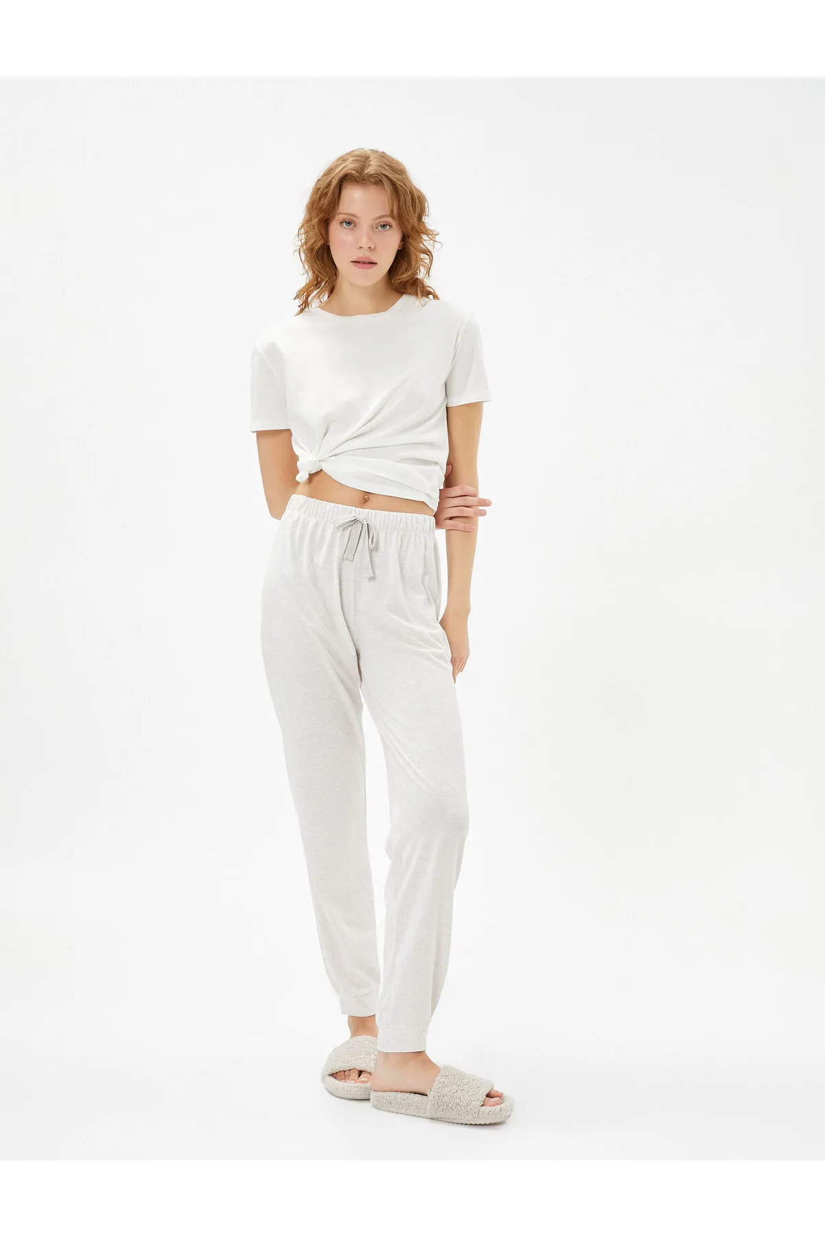 Koton  Jogger-Pyjamahose, bequemer Schnitt mit elastischem Bund