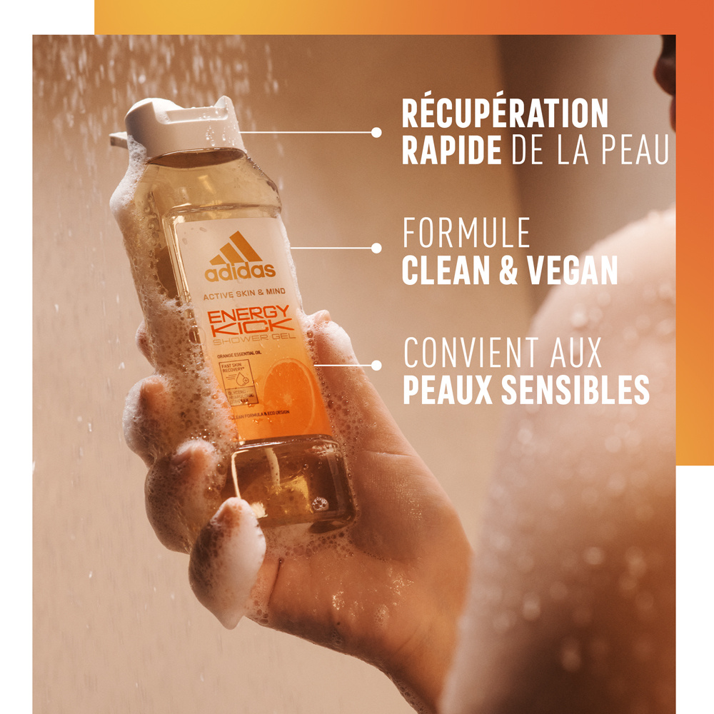 adidas Active Skin & Mind - Gel Douche Energy Kick Femme 250 ML Gel Douche