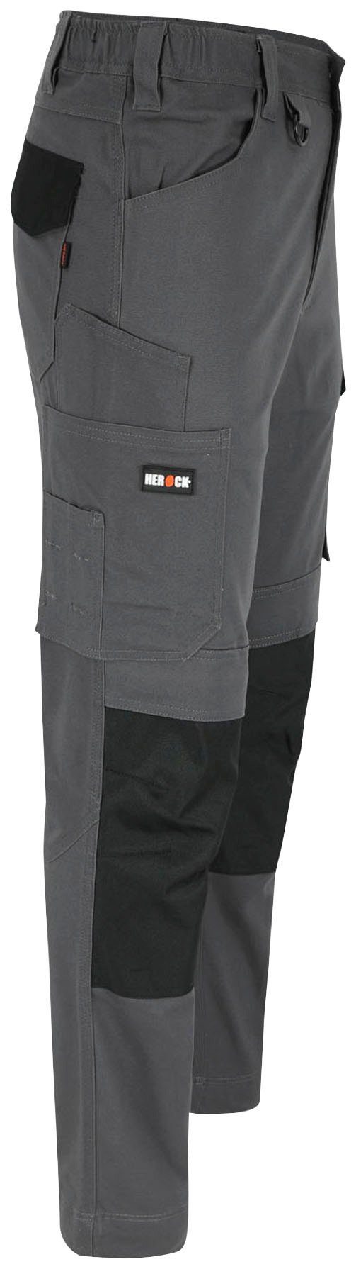 Herock Arbeitshose DERO Slim Fit Passform, Multi-Pocket, 2-Wege-Stretch, wasserabweisend