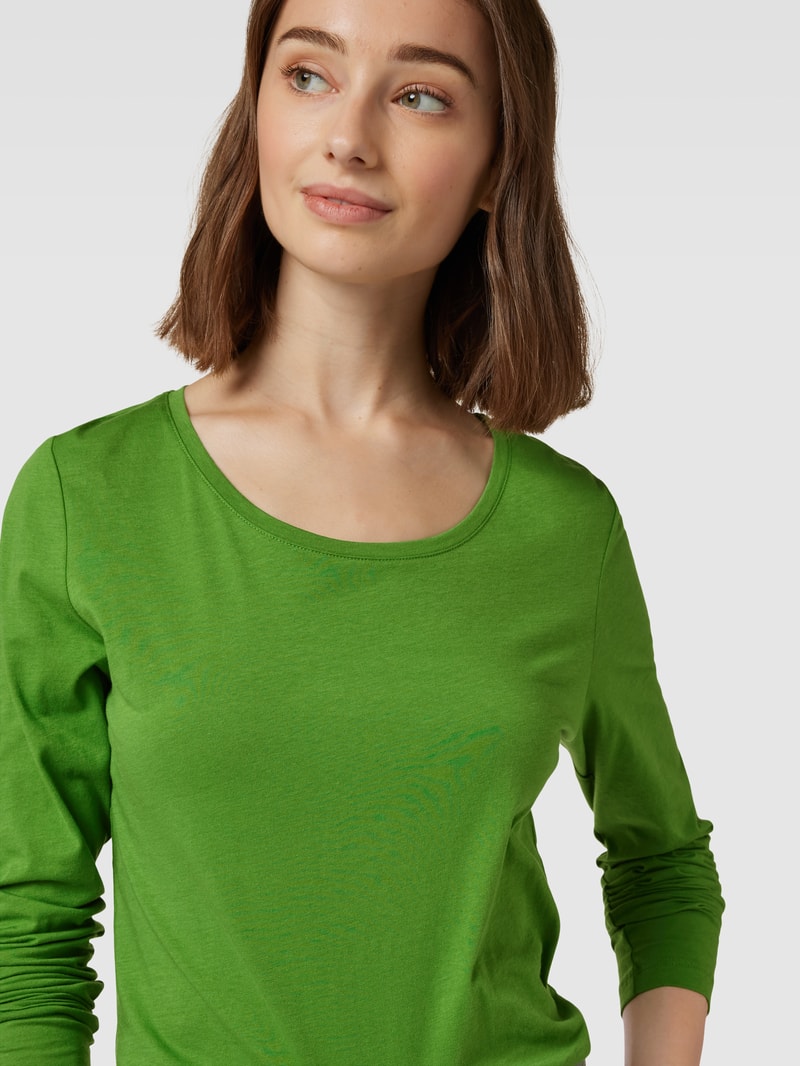 Longsleeve mit Rundhalsausschnitt in apfelgrün