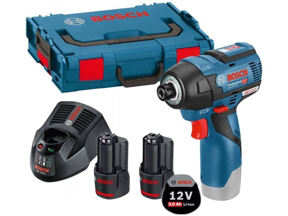 Bosch Blue 06019E0005 GDR 12V-110 Schlagschrauber 12V 3,0Ah Li-Ion