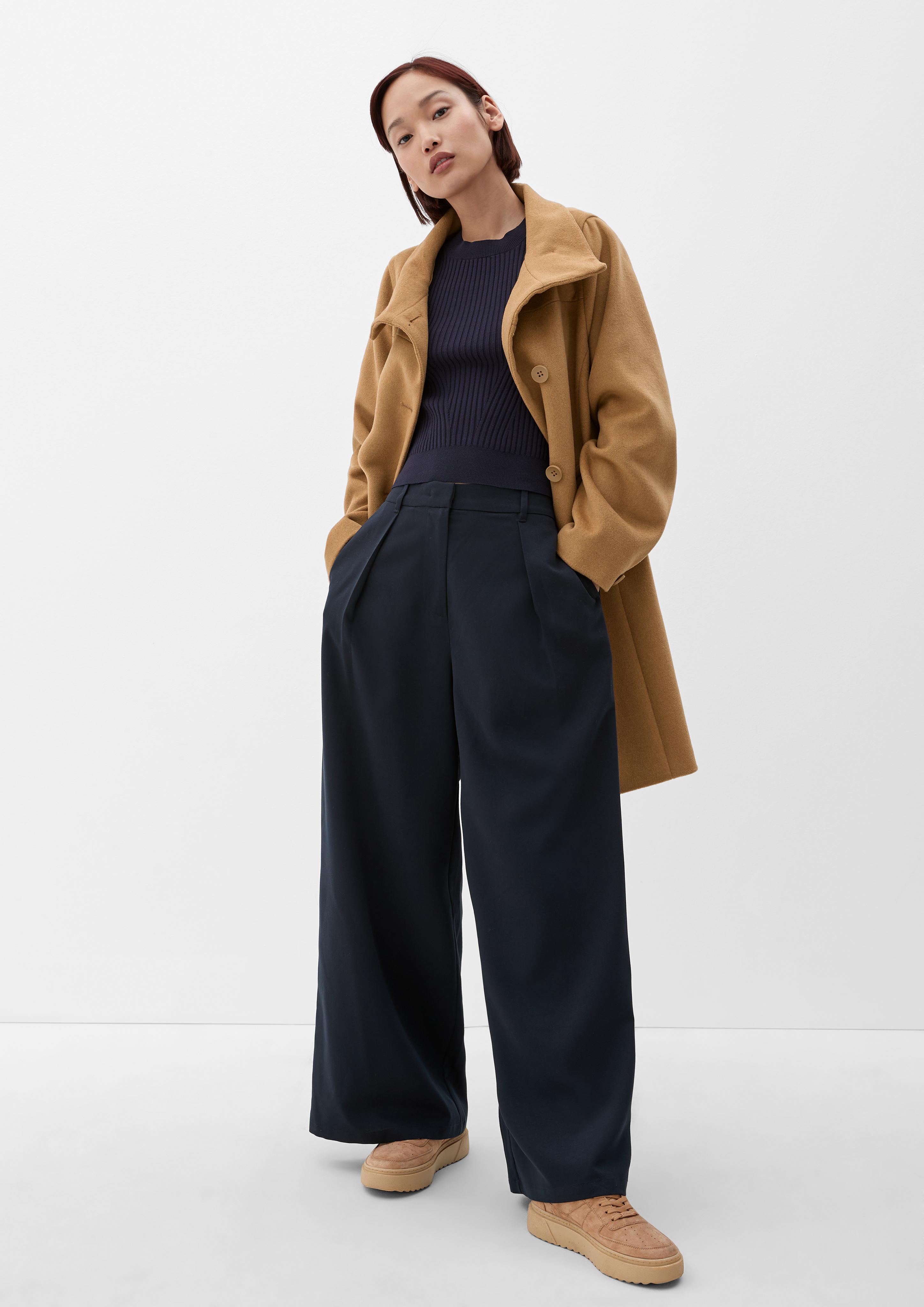 Wollmixmantel in klassischem Look  2116948-8469