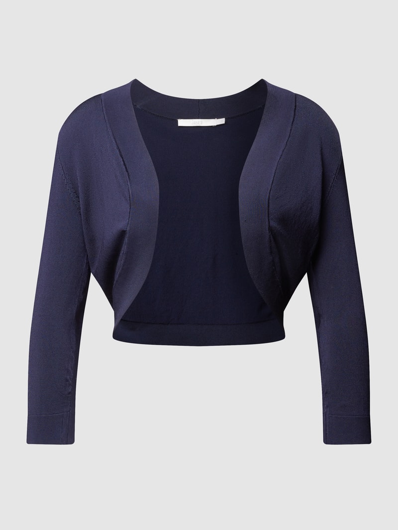 Bolero mit Schalkragen in marineblau