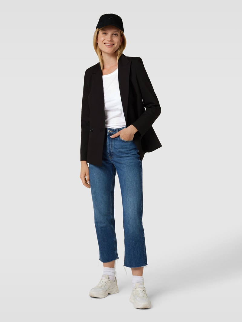 Longsleeve mit Rundhalsausschnitt in weiß