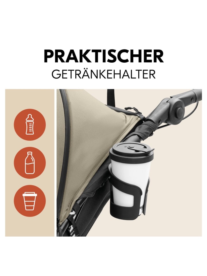 Hauck Buggy & Jogger Runner 3 (mit großen Luftreifen) - Olive in gruen,schwarz günstig kaufen onesize