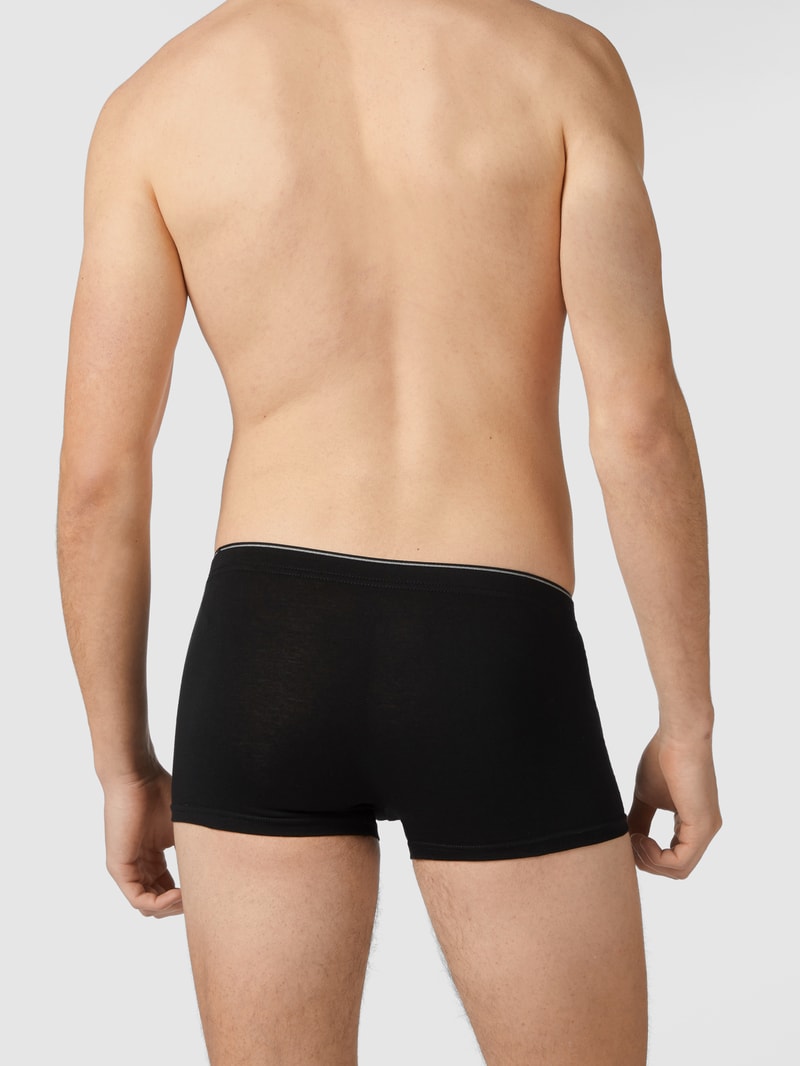 Trunks mit elastischem Bund im 3er-Pack in schwarz