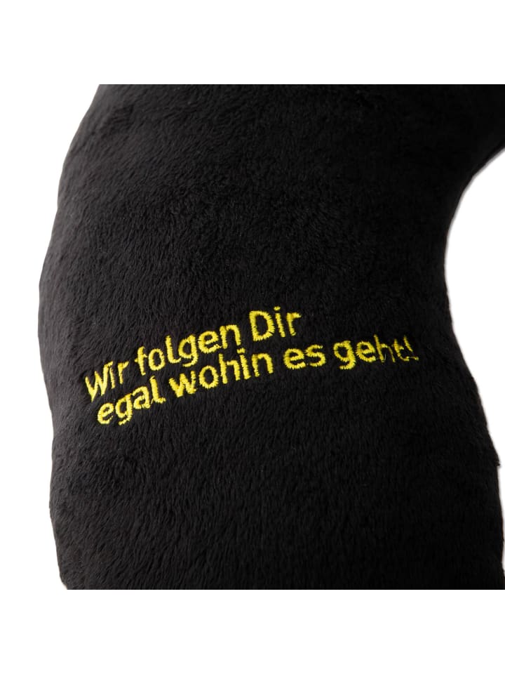 BVB BVB-Nackenkissen in schwarzgelb günstig kaufen 33 x 33 cm