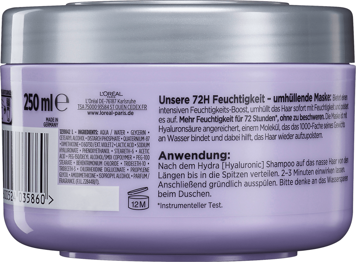 Haarkur Hydra [Hyaluronic] Maske, 250 ml