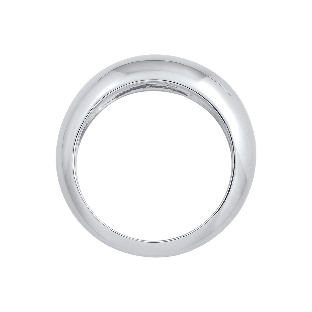 Elli PREMIUM Elli PREMIUM Bague Femmes Bande Chunky Intemporel en Argent Sterling 925 Rhodié Bague