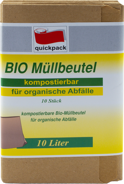 QuickPack Bio Papier Müllbeutel 10 Liter