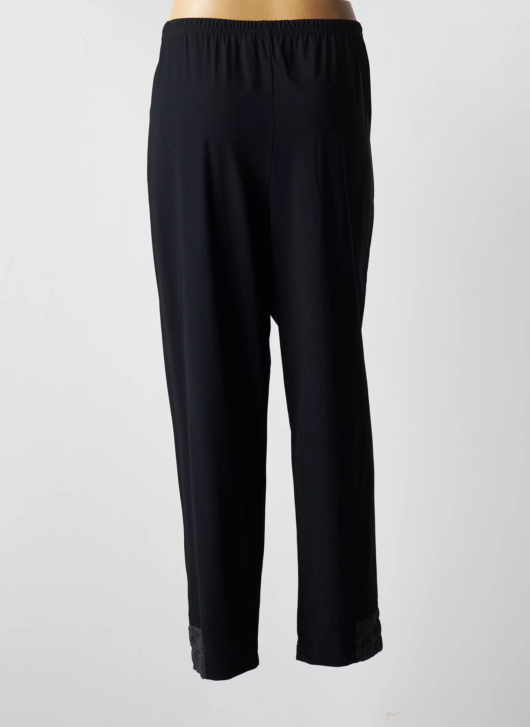 Franck Anna Pantalon7 8 Femme couleur noir