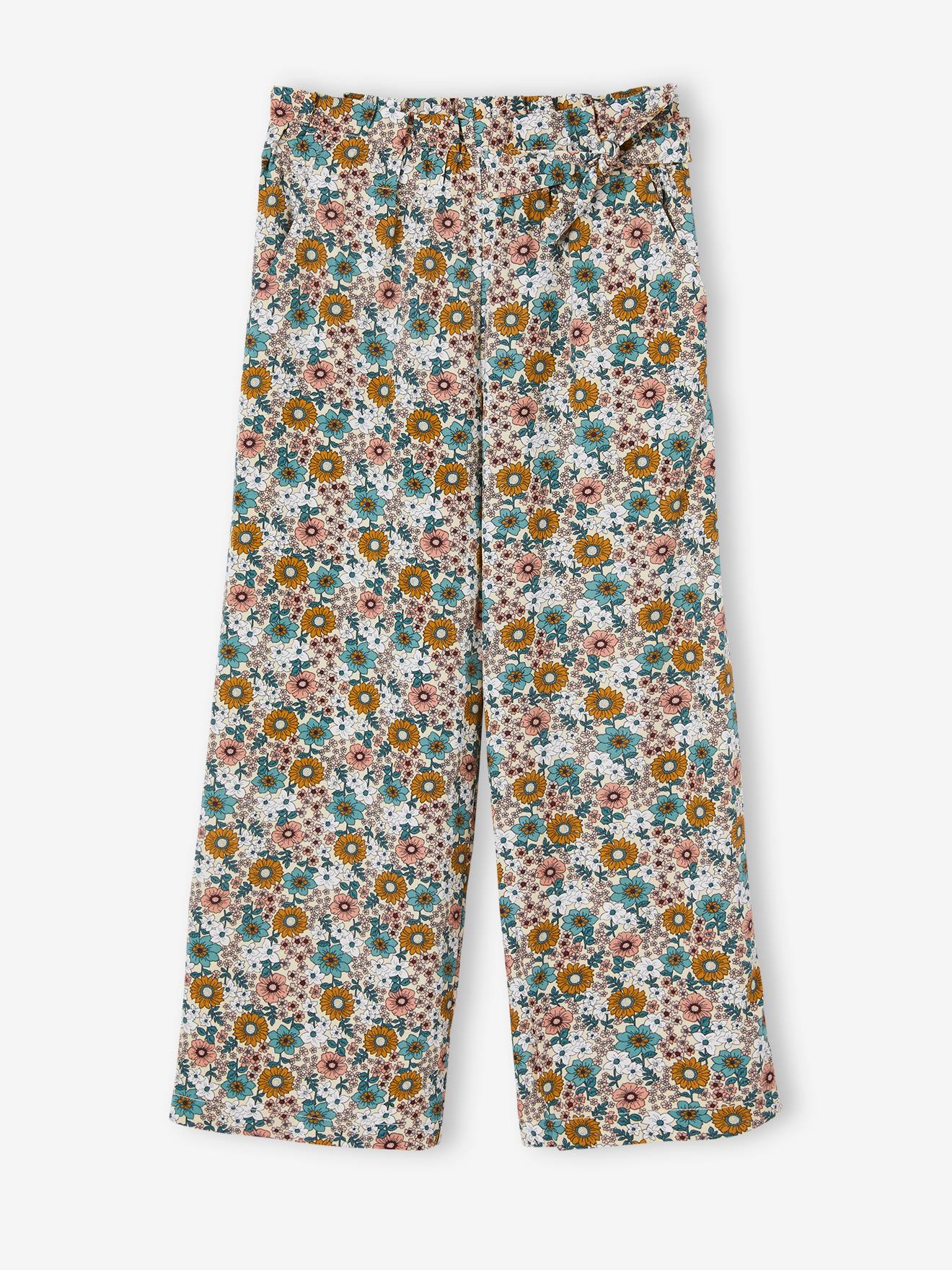 Vertbaudet Mädchen Paperbag-Hose - hellgelb
