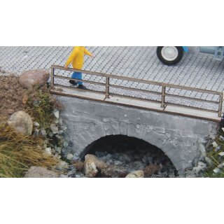 ** % SALE % ** 1:120/160 kleine Ziegelbrücken mit Geländer, grau (3)
