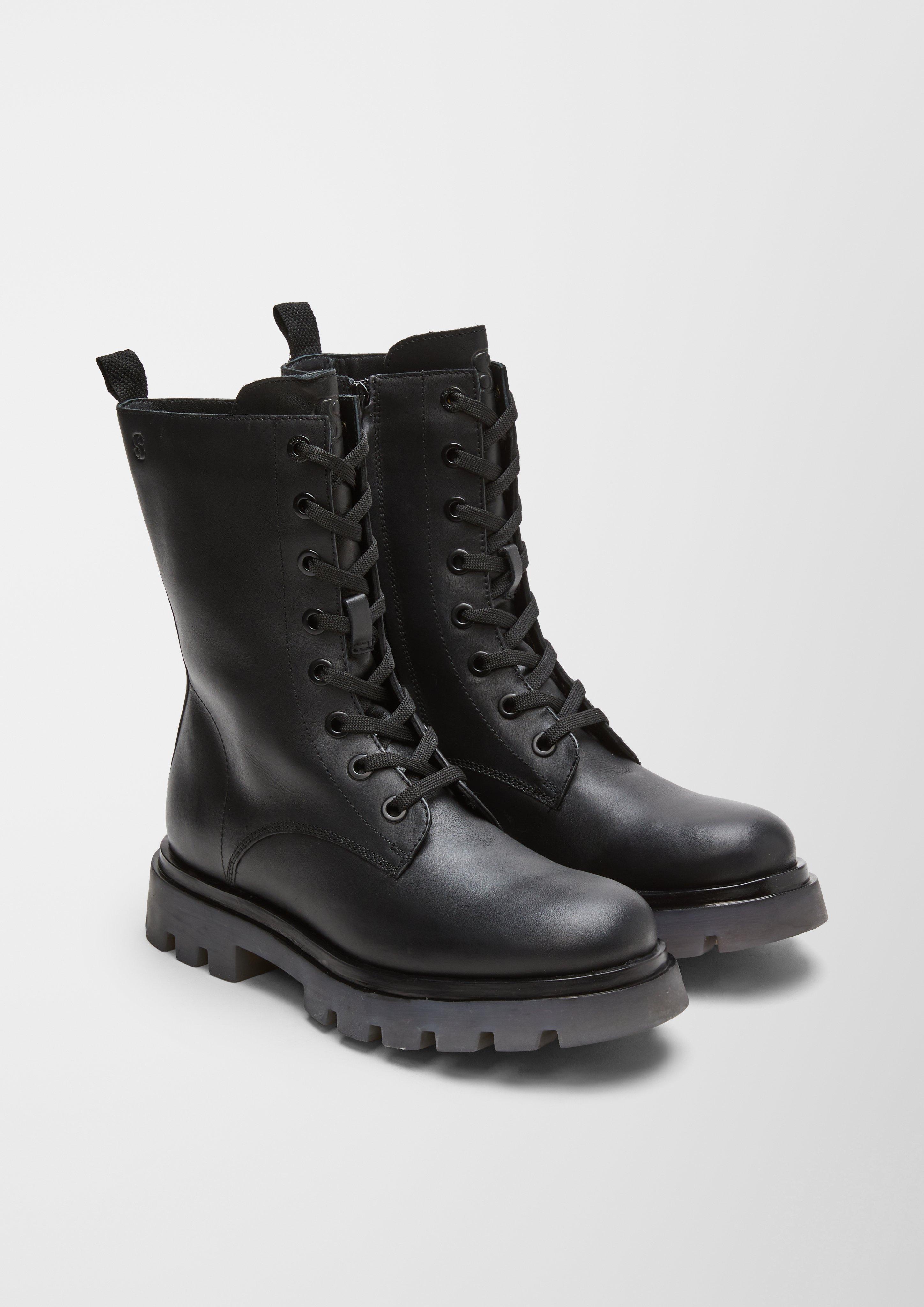 Gefütterte Stiefel aus Leder  6006601-001