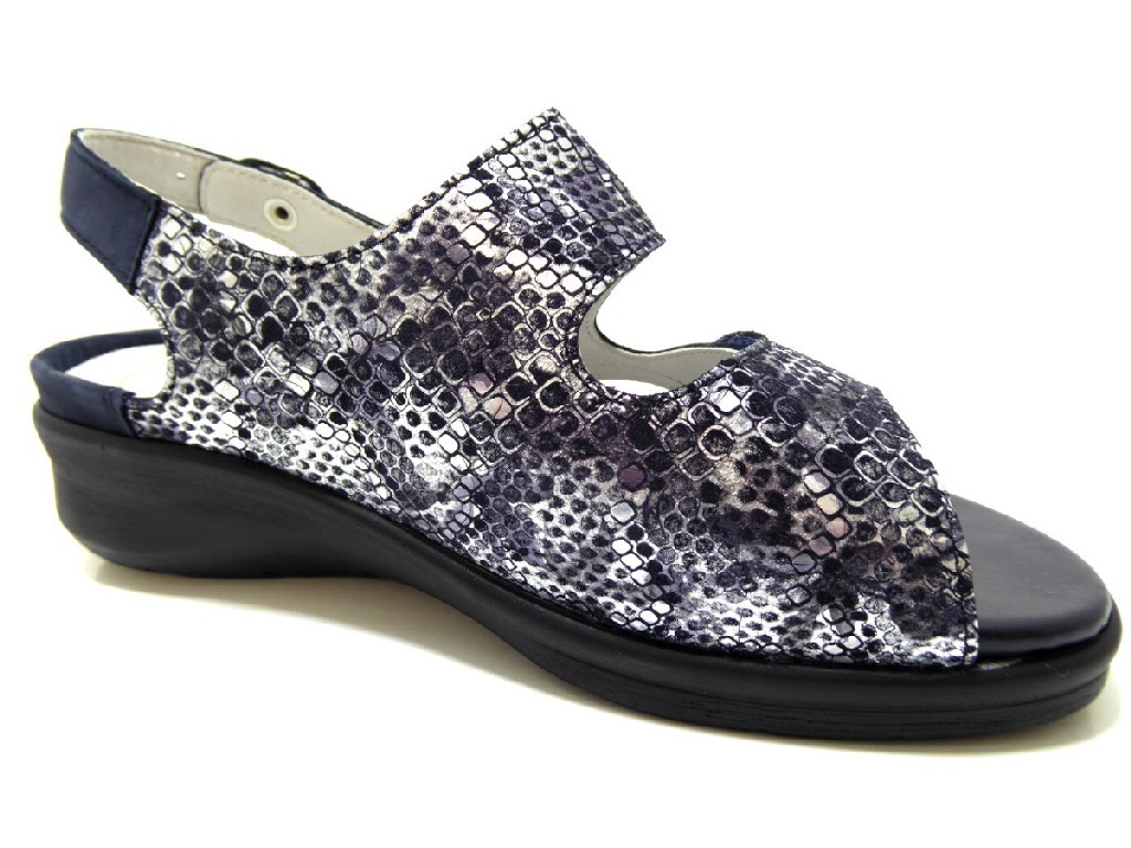 WALDLÄUFER Komfort Sandalen blau