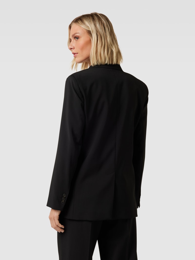 Blazer mit doppelreihiger Knopfleiste Modell 'YARDEN' in schwarz
