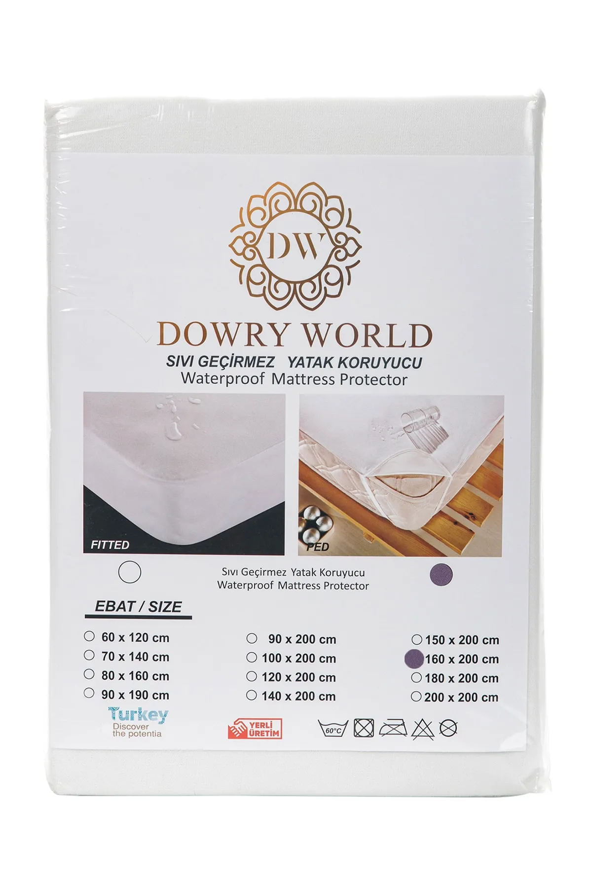Çeyiz Diyarı  Micro Liquid Proof Pad Doppelmatratzen 160x200 cm