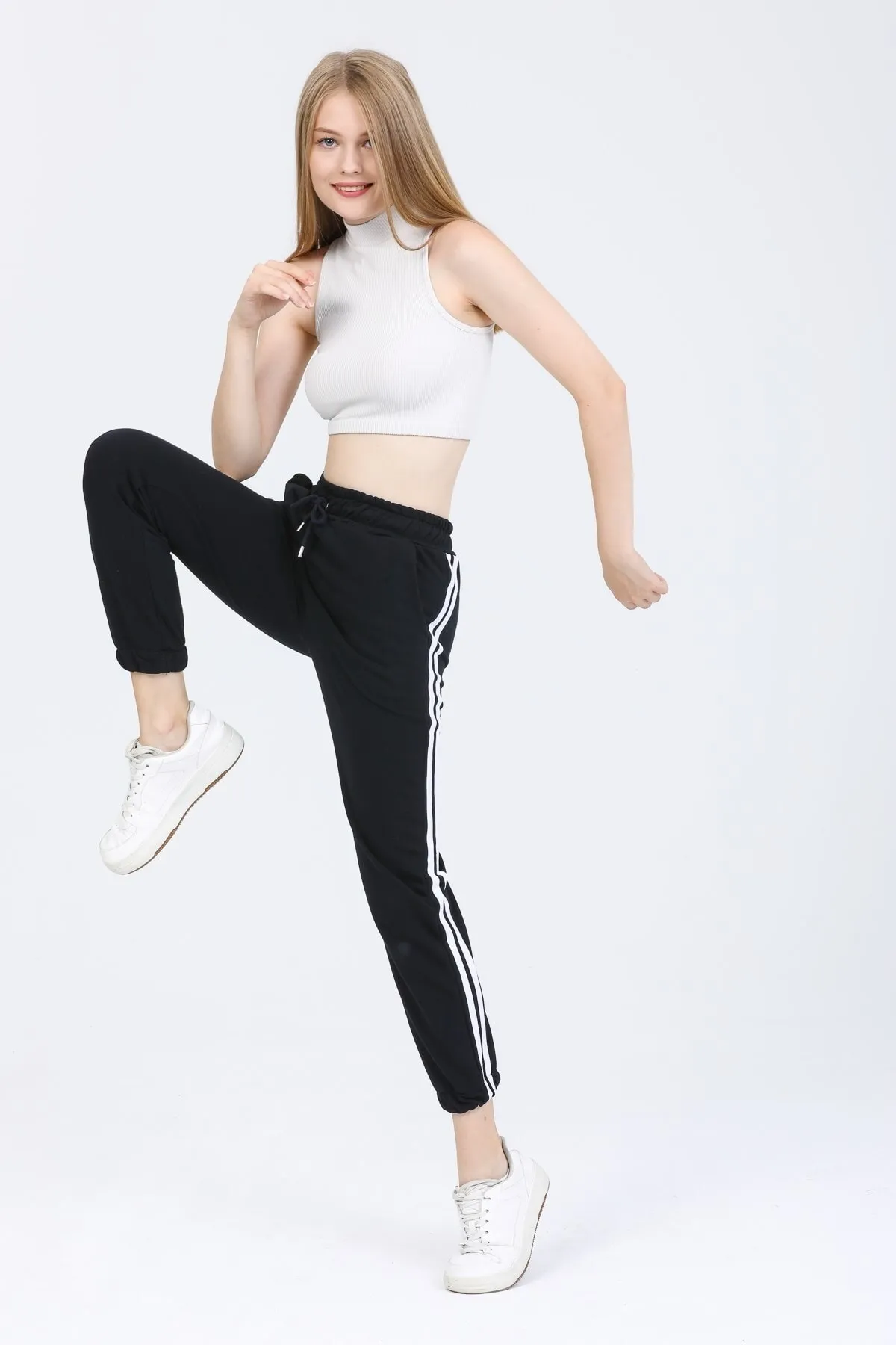 Deafox  Jogginghose - Schwarz - Straight