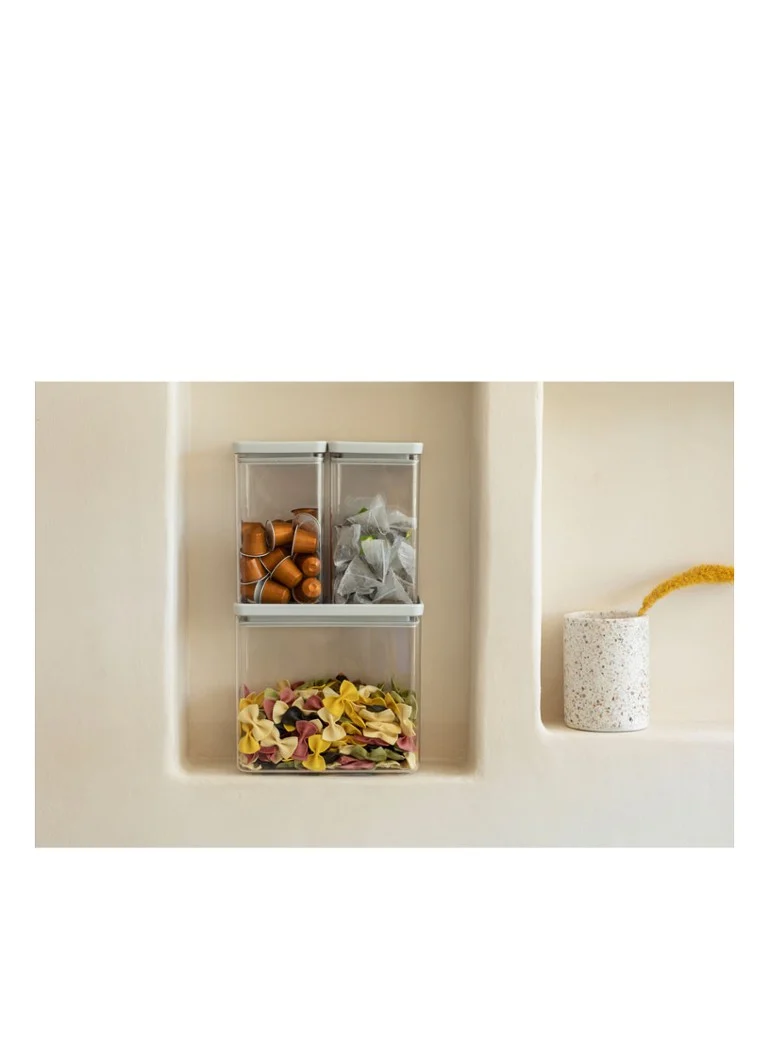 Ensemble de 3 bocaux de rangement empilables Brabantia Tasty+