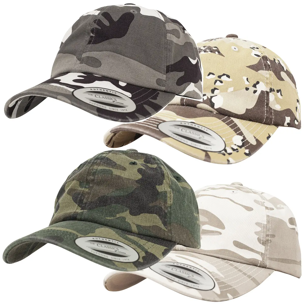 Yupoong Low Profile Cap versch. Farben