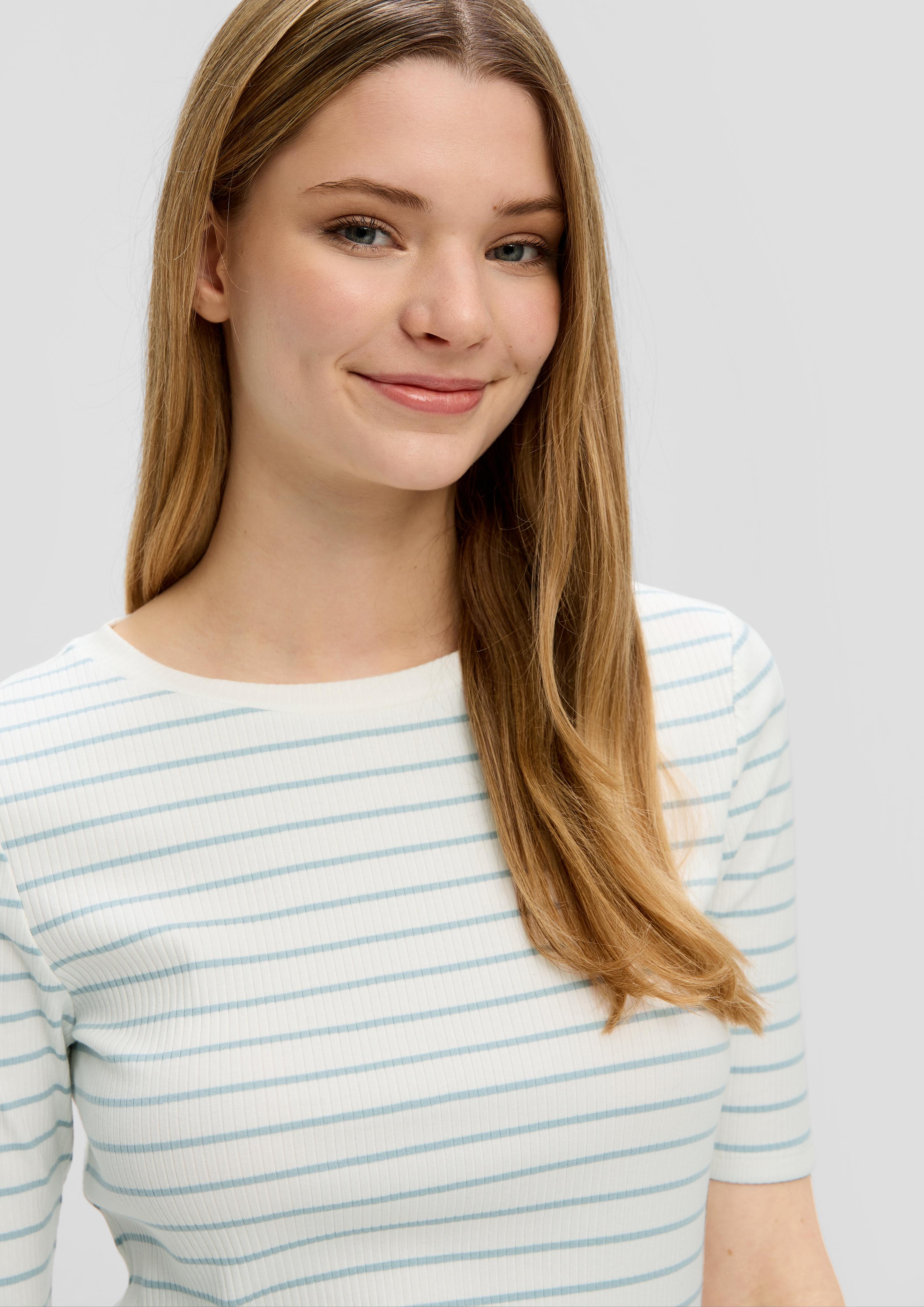 T-Shirt mit Rippstruktur  2144068-61G2