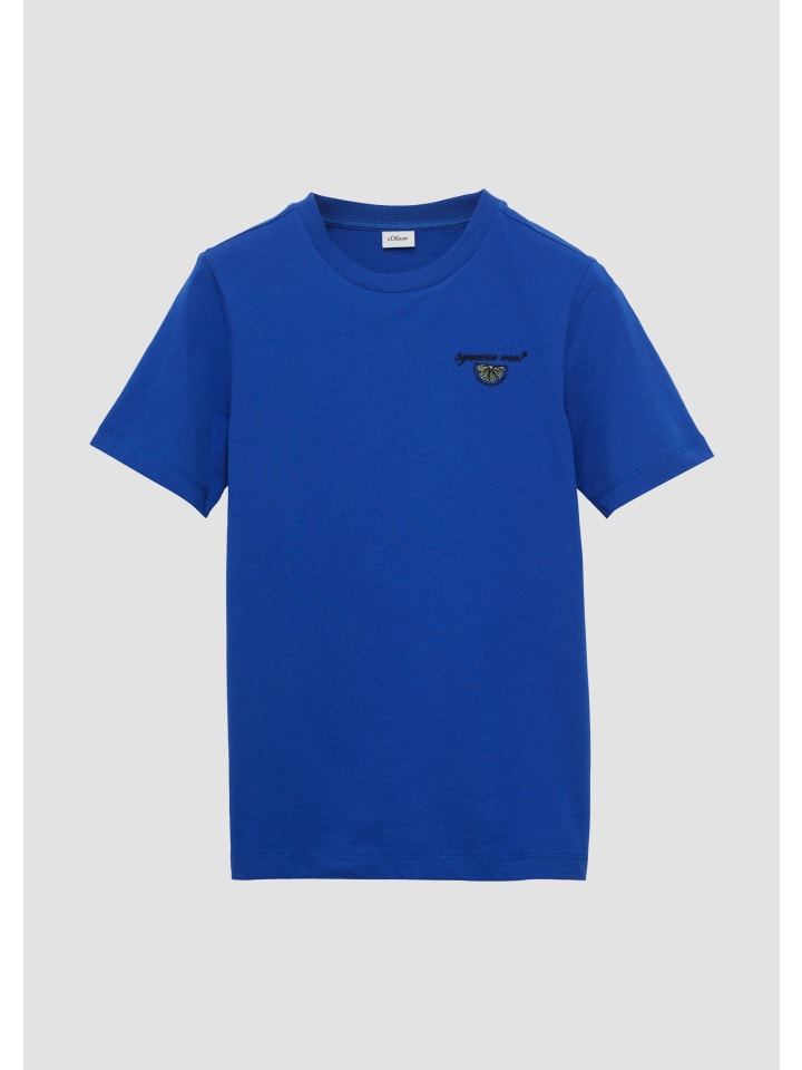 s.Oliver T-Shirt kurzarm in Blau günstig kaufen