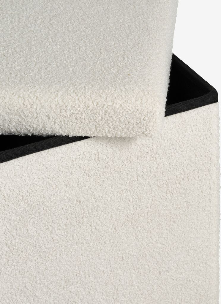 NYSTED Pufe NYSTED 38x38 com bandeja branco
