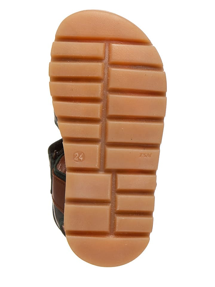 BO-BELL Leder-Sandalen in Grün günstig kaufen 32