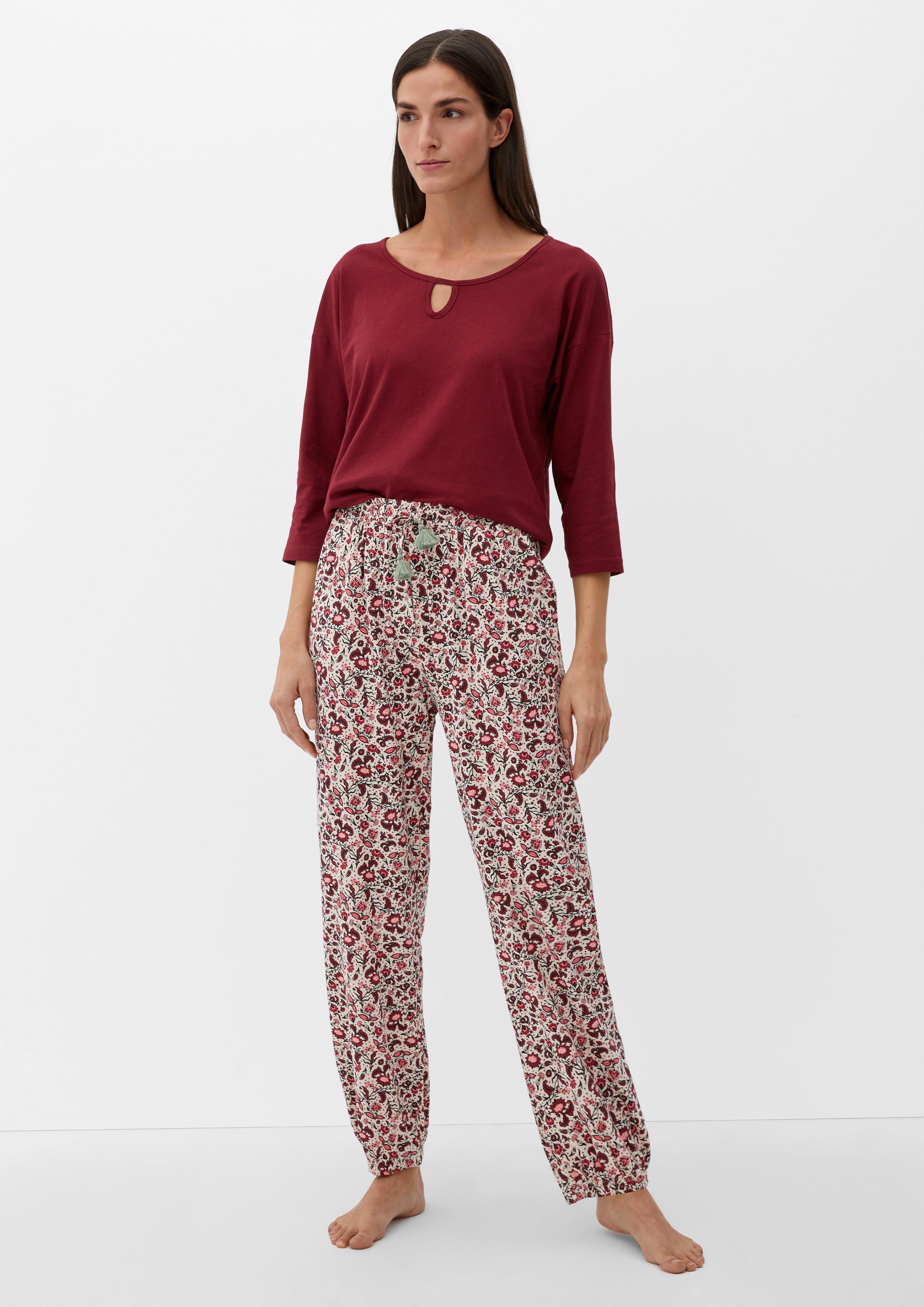 Pyjamahose mit Alloverprint  6008002-02A3