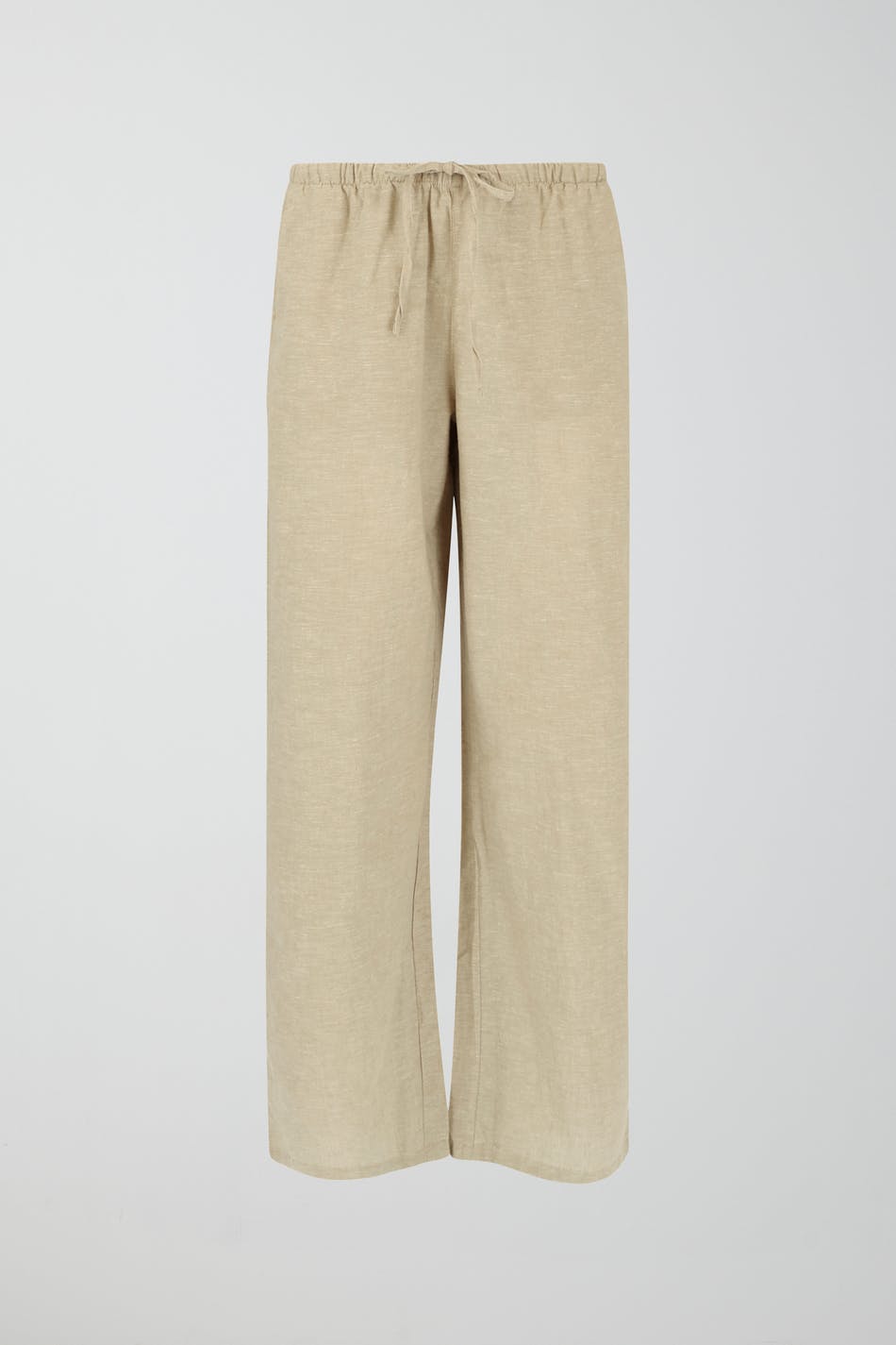 Linen blend trousers