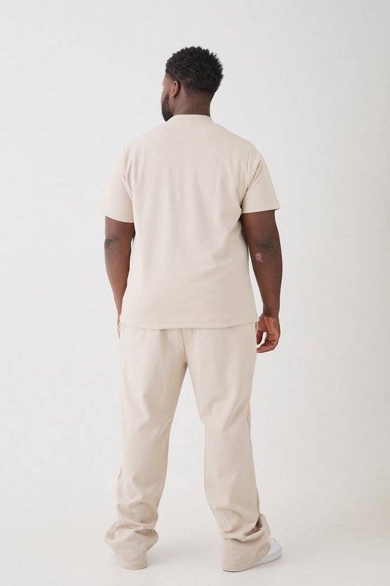 Plus Oversize T-Shirt & lockere Jogginghose