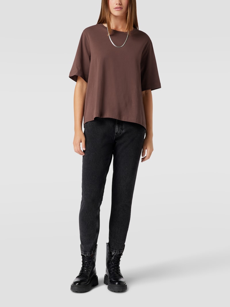 Skinny Fit Jeans mit High Waist in schwarz