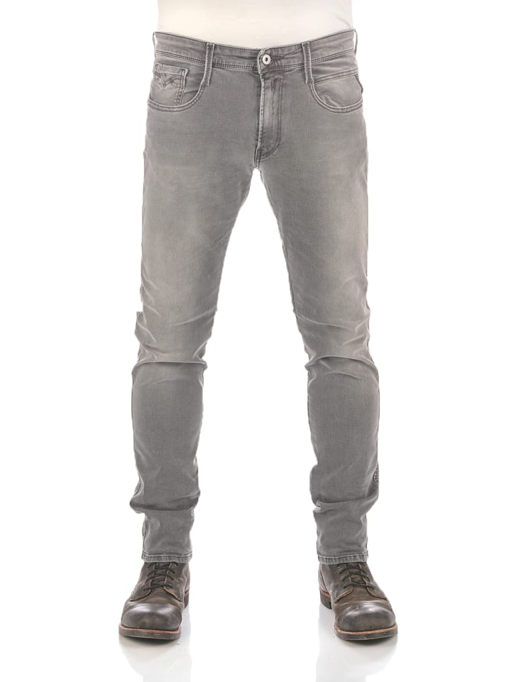 Replay Jeans Anbass slim in Grau günstig kaufen
